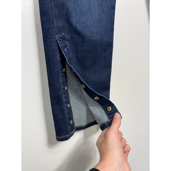 Frame Denim Jeans Meribel Straight Leg High Rise Snap Leg 27 Capsule Everyday - Picture 6 of 10